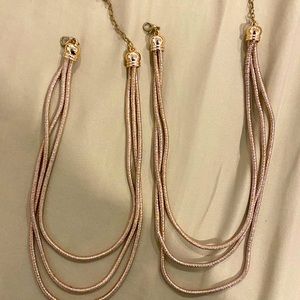 2 rose gold necklaces!